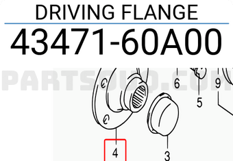 Suzuki 4347160A00 DRIVING FLANGE