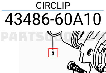 Suzuki 4348660A10 CIRCLIP