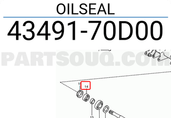 Suzuki 4349170D00 OILSEAL