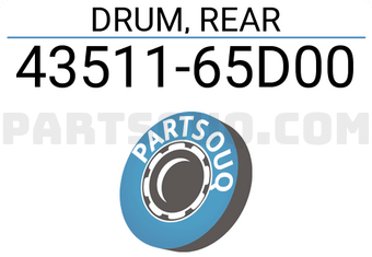 Suzuki 4351165D00 DRUM, REAR