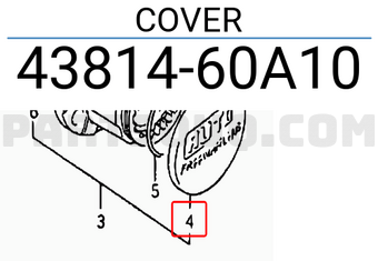 Suzuki 4381460A10 COVER
