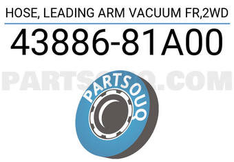 Suzuki 4388681A00 HOSE, LEADING ARM VACUUM FR,2WD