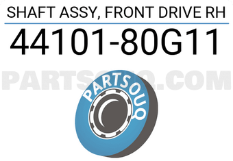 Suzuki 4410180G11 SHAFT ASSY, FRONT DRIVE RH