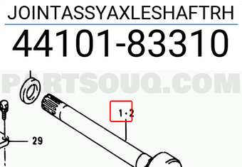Suzuki 4410183310 JOINTASSYAXLESHAFTRH