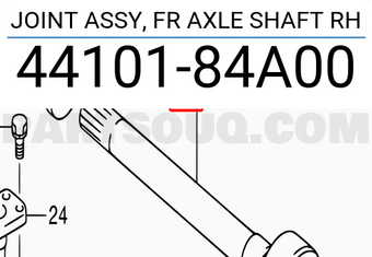 Suzuki 4410184A00 JOINT ASSY, FR AXLE SHAFT RH