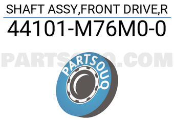 Suzuki 44101M76M00 SHAFT ASSY,FRONT DRIVE,R