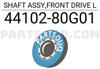 Suzuki 4410280G01 SHAFT ASSY,FRONT DRIVE L