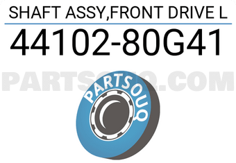 Suzuki 4410280G41 SHAFT ASSY,FRONT DRIVE L