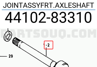 Suzuki 4410283310 JOINTASSYFRT.AXLESHAFT