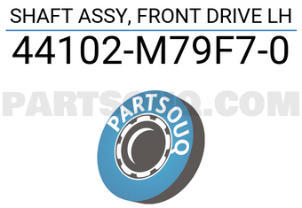 Suzuki 44102M79F70 SHAFT ASSY, FRONT DRIVE LH
