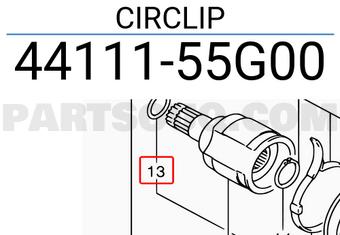 Suzuki 4411155G00 CIRCLIP
