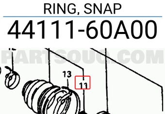 Suzuki 4411160A00 RING, SNAP