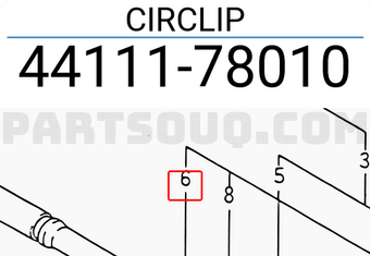 Suzuki 4411178010 CIRCLIP