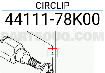 Suzuki 4411178K00 CIRCLIP