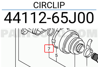 Suzuki 4411265J00 CIRCLIP