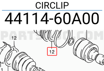 Suzuki 4411460A00 CIRCLIP