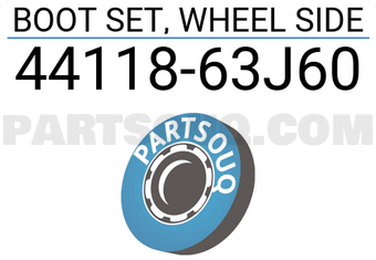 Suzuki 4411863J60 BOOT SET, WHEEL SIDE