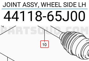 Suzuki 4411865J00 JOINT ASSY, WHEEL SIDE LH