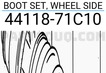 Suzuki 4411871C10 BOOT SET, WHEEL SIDE