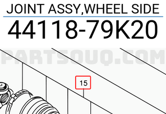 Suzuki 4411879K20 JOINT ASSY,WHEEL SIDE