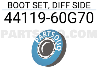 Suzuki 4411960G70 BOOT SET, DIFF SIDE