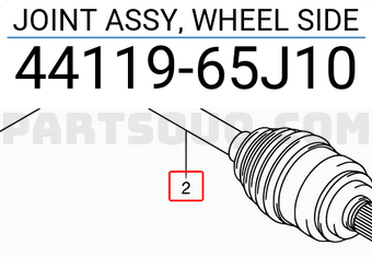 Suzuki 4411965J10 JOINT ASSY, WHEEL SIDE