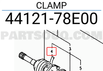 Suzuki 4412178E00 CLAMP