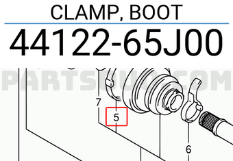 Suzuki 4412265J00 CLAMP, BOOT