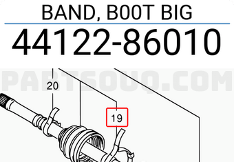 Suzuki 4412286010 BAND, B00T BIG