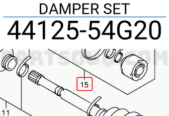Suzuki 4412554G20 DAMPER SET