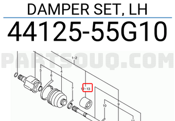 Suzuki 4412555G10 DAMPER SET, LH