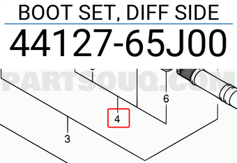 Suzuki 4412765J00 BOOT SET, DIFF SIDE