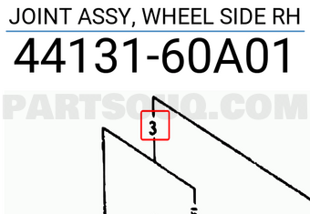 Suzuki 4413160A01 JOINT ASSY, WHEEL SIDE RH