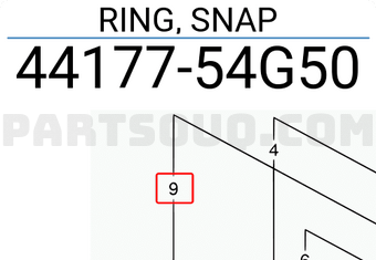 Suzuki 4417754G50 RING, SNAP