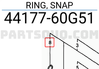 Suzuki 4417760G51 RING, SNAP