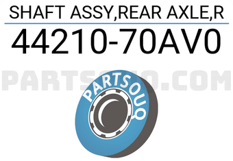 Suzuki 4421070AV0 SHAFT ASSY,REAR AXLE,R