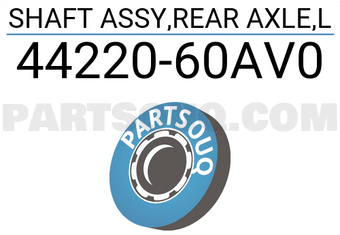 Suzuki 4422060AV0 SHAFT ASSY,REAR AXLE,L