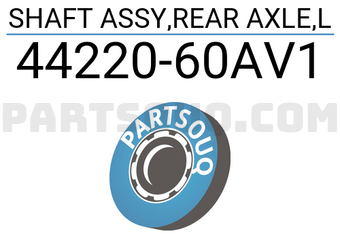 Suzuki 4422060AV1 SHAFT ASSY,REAR AXLE,L