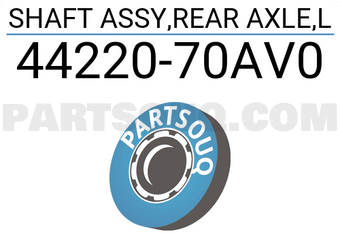 Suzuki 4422070AV0 SHAFT ASSY,REAR AXLE,L