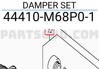 Suzuki 44410M68P01 DAMPER SET