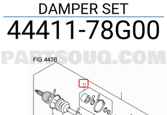 Suzuki 4441178G00 DAMPER SET