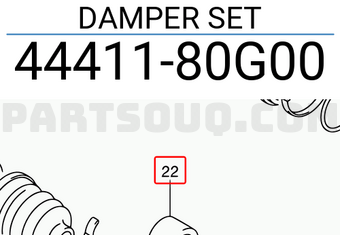 Suzuki 4441180G00 DAMPER SET