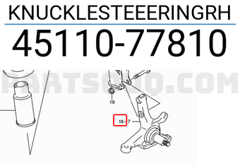 Suzuki 4511077810 KNUCKLESTEEERINGRH