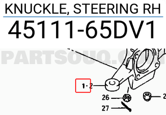 Suzuki 4511165DV1 KNUCKLE, STEERING RH
