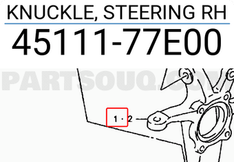 Suzuki 4511177E00 KNUCKLE, STEERING RH