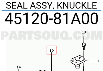 Suzuki 4512081A00 SEAL ASSY, KNUCKLE