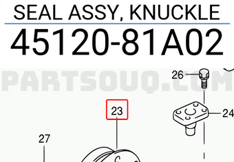 Suzuki 4512081A02 SEAL ASSY, KNUCKLE