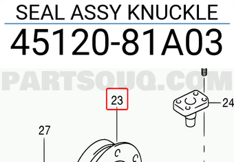 Suzuki 4512081A03 SEAL ASSY KNUCKLE