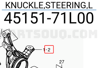 Suzuki 4515171L00 KNUCKLE,STEERING,L