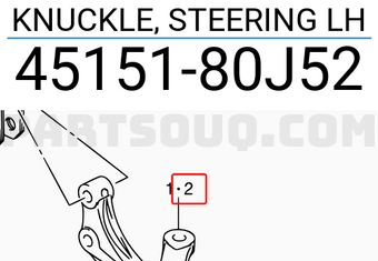 Suzuki 4515180J52 KNUCKLE, STEERING LH